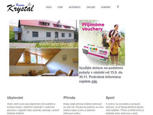 penzion krystal - ubytování v rodinném penzionu pod králickým sněžníkem