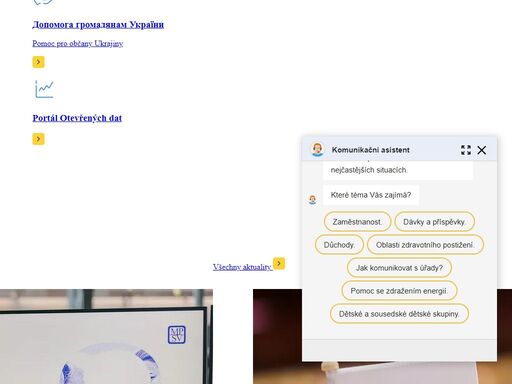 domovská stránka portálu ministerstva práce a sociálních věcí (mpsv) české republiky, kde můžete najít zajímavé informace a důležité formuláře a aplikace.