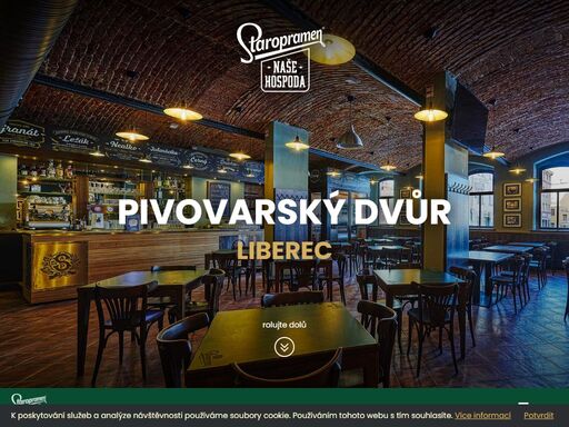 koncept moderní pivnice od staropramenu v centru liberce. příjemné prostředí s tankovým pivem, českou kuchyní a velkou letní teráskou.