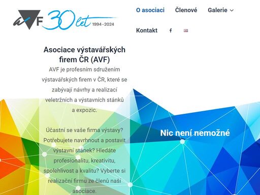 avf je profesním sdružením výstavářských firem v čr, které se zabývají návrhy a realizací veletržních a výstavních stánků a expozic.