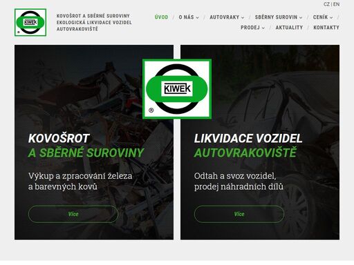 kiwek metal s.r.o. - provozujeme kovošroty a sběrné suroviny v olomouci, šternberku, uničově a mladějovicích