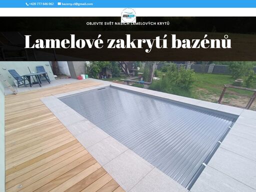 lamelové zakrytí bazénu na míru – bezpečnost, úspora energie, čistota i komfort. objednejte si elegantní a praktické řešení pro váš bazén ještě dnes!