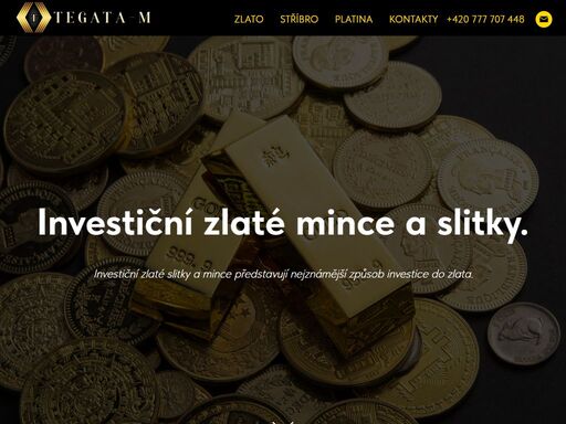 investiční zlaté mince a slitky.