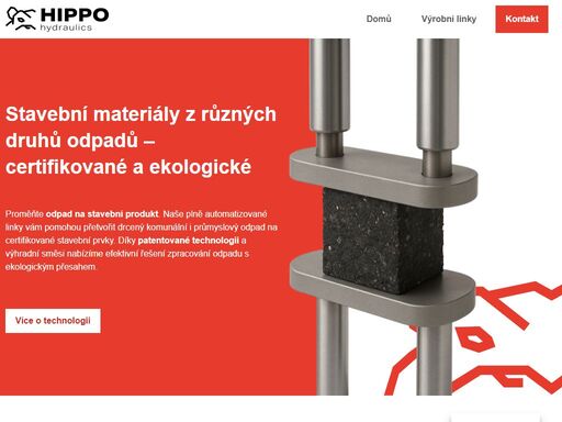 efektivní ekologické zpracování odpadu pro obce i firmy přináší hippo hydraulics. automatizované linky na klíč přemění odpad ve stavební prvky. zjistěte víc.