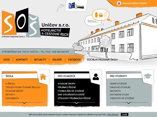 střední odborná škola hotelnictví a turismus uničov - aktuality