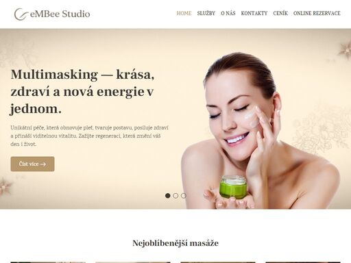 uvolněte tělo i mysl v masážním studiu embee na vsetíně.
nabízíme relaxační, lymfodrenážní, antistresové a regenerační masáže. objednejte se online.