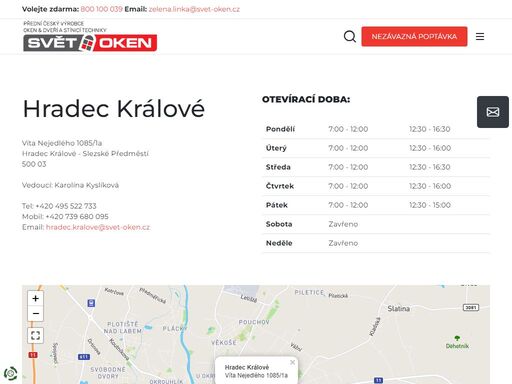 pobočka společnosti svět oken hradec králové nabízí do konce měsíce se slevou plastová okna, plastové dveře, hliníková okna, hliníkové dveře, garážová vrata, balkóny a lodžie a stínící techniku.