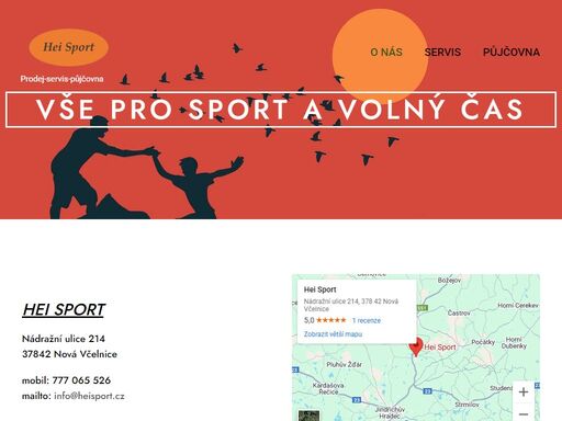prodejna sportovních potřeb, jízdních kol, opravy a seřízení kol, servis a půjčovna lyží a snowboardů