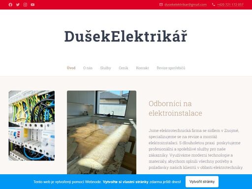 jsme elektrotechnická firma se sídlem v znojmě, specializujeme se na revize a montáž elektroinstalací. s dlouholetou praxí poskytujeme profesionální a spolehlivé služby pro naše zákazníky. využíváme moderní technologie a materiály, abychom splnili všechny potřeby a požadavky našich klientů v oblasti elektrotechniky.