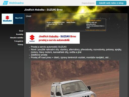 prodej, servis, náhradní díly suzuki