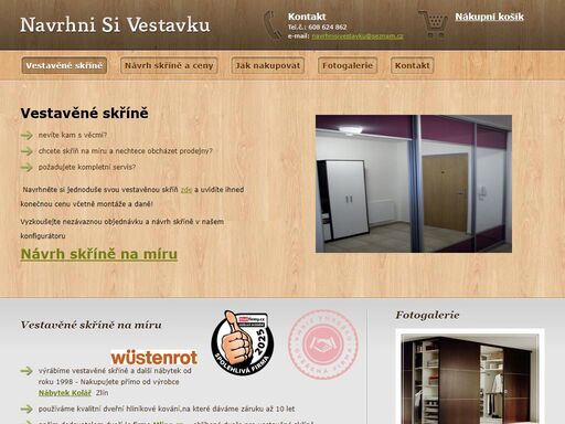 vestavěné skříně, skříně na míru, vestavné skříně
