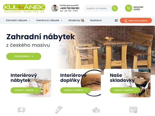 homepage. jaký je náš příběh?
jsme malá rodinná firma nacházející se nedaleko plzně a specializujeme se zejména na výrobu zahradního nábytku a jídelních stolů, ať už v oblíbenem rustikálním  provedení s přírodní hranou dřeva nebo modernějších designových prvků. 
nábytek od nás není ten, co vídáte v supermarketech,…
