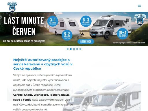 prodej, půjčovna a servis obytných vozidel