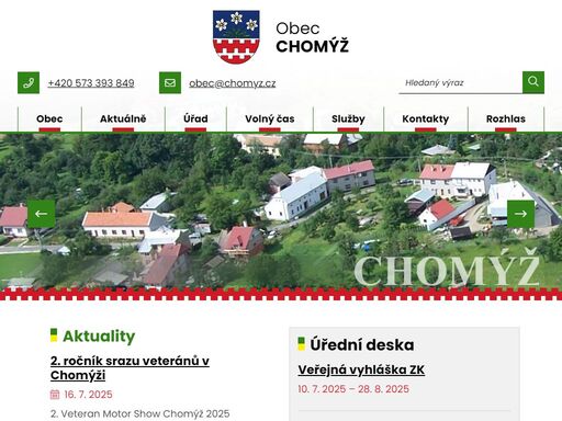 obec chomýž