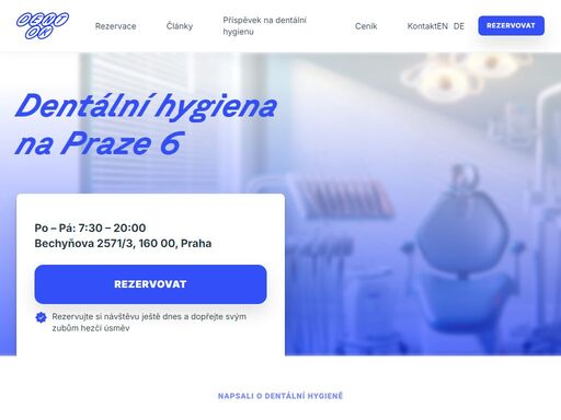 hledáte špičkové služby v oblasti dentální hygieny? navštivte ordinaci dentok v pražských dejvicích a dopřejte svým zubům profesionální péči. rezervace online.