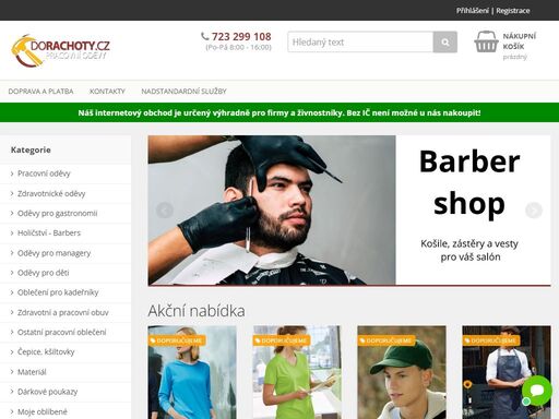 široká nabídka oblečení ...
