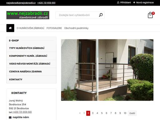 bezúdržbové stavebnicové zábradlí - www.nejzabradli.cz - za polovinu ceny nerezového