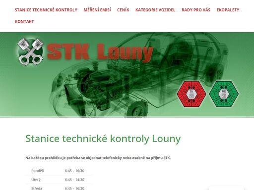 provádíme technické prohlídky osobních vozidel, motocyklů, přívěsných vozíků a traktorů. stanice technické kontroly louny – stk – o. k. car.