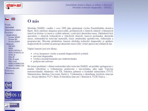 technická diagnostika. měření akustické emise. vývoj elektroniky a aparatur pro měření akustické emise.