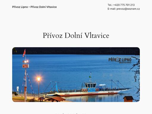 převoz lipno dolní vltavice