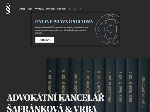 advokátní kancelář jsem založila v roce 1990 a po celou dobu ji řídím zásadami solidnost, diskrétnost, tradice. naše síla spočívá v zastupování před soudy. v advokátní praxi se pohybujeme dlouho, spolehlivě a naše práce je korunována úspěchy. nabízíme vám kvalifikované právní služby v oblasti občanského, obchodního...
