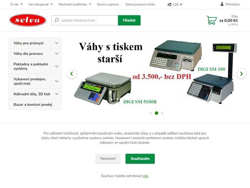 prodej a servis obchodních vah a pokladen, váhy brno, kroměříž, olomouc, zlín, přerov 