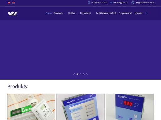bmr vývoj a výroba elektronických systémů pro měření a regulaci topení, měření elektrické energie, kompenzace