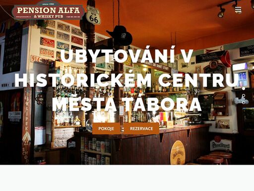 ubytování v historickém centru města tábora