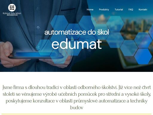 automatizace do škol edumat jsme firma s dlouhou tradicí v oblasti odborného školství. již více než čtvrt století se věnujeme výrobě učebních pomůcek pro střední a vysoké školy, poskytujeme konzultace v oblasti průmyslové automatizace a techniky budov pracoviště s plc systémydodáváme žákovská pracoviště pro praktickou výuku automatizační techniky. jsou osazeny výkonnými řídicími systémy české společnosti