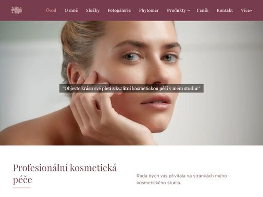 ráda bych vás přivítala na stránkách mého kosmetického studia.