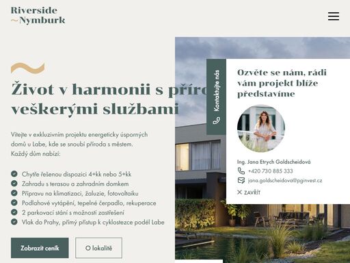 život v harmonii s přírodou a veškerými službami