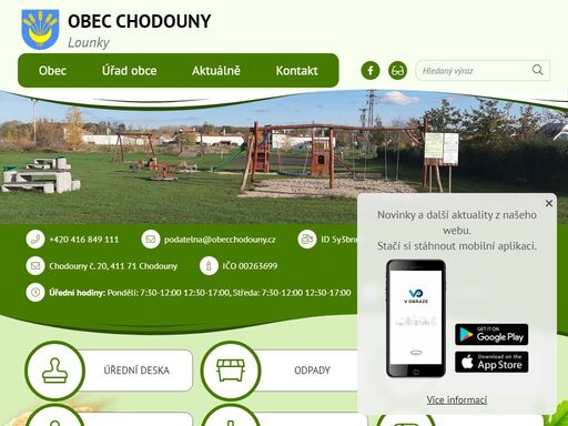 www.obecchodouny.cz