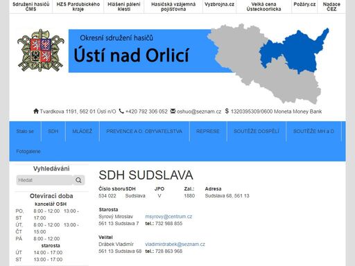 okresní sdružení hasičů ústí nad orlicí