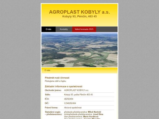 prezentace firmy agroplast kobyly a.s.