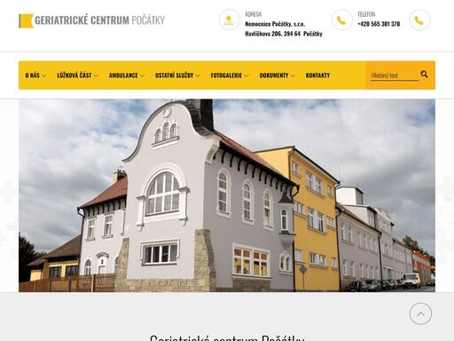 geriatrické centrum počátky, nemocnice počátky s.r.o.