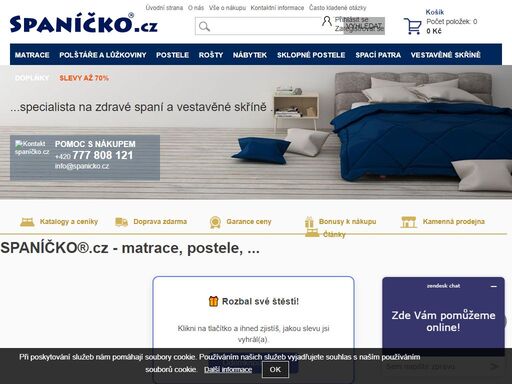 postele, matrace, rošty, vestavěné skříně na míru, sklápěcí postele, dětské pokoje, lůžkoviny