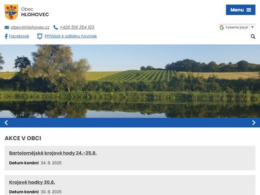 naši krásnou obec najdete v srdci lednicko-valtického areálu. ať už k nám zavítáte objevit krásy rybníků, vinic či akcí plných tradic, užijete si ji. vítejte!