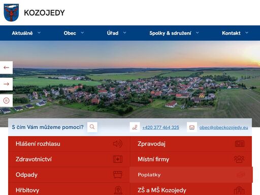 oficiální stránky obce kozojedy