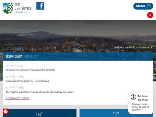 naše obec je položena ve výšce 380 m. n. m. a skládá se ze 2 katastrálních území: jenišovice a odolenovice. podívejte se jak to u nás vypadá.
