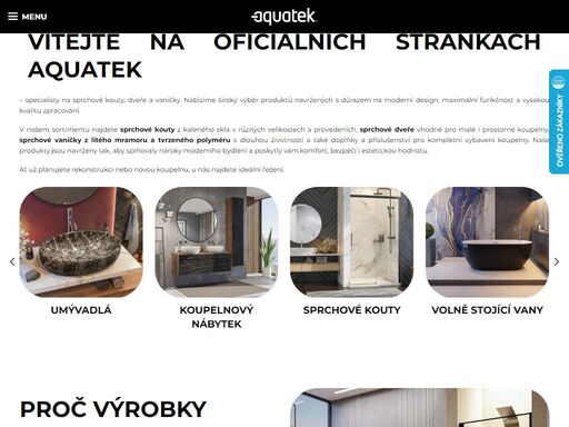 objevte špičkové sprchové kouty, dveře a vaničky aquatek. kvalitní zpracování, moderní design a odolné materiály pro každou koupelnu. vyberte si ideální řešení pro váš domov.