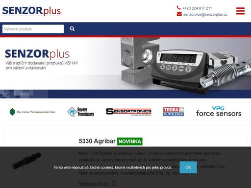 senzorplus je tradičním dodavatelem tenzometrických snímačů zatížení pro  českou a slovenskou republiku již od roku 1995, kdy získala smlouvu o zastoupení firmy tedea huntleigh. v roce 2003 se tedea huntleigh spojila s koncernem vishay, expandujícím po celém světě.