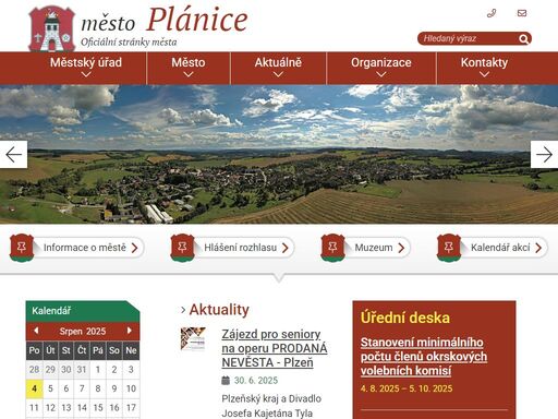 oficiální stránky města plánice