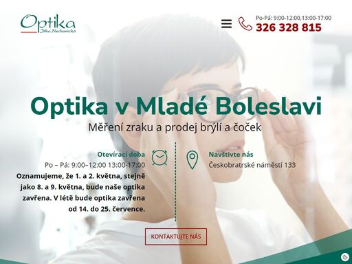 náš kvalifikovaný personál – oční optičky a optometristky – vám brýle nejen odborně vyrobí a upraví, ale také vám vyšetří zrak.