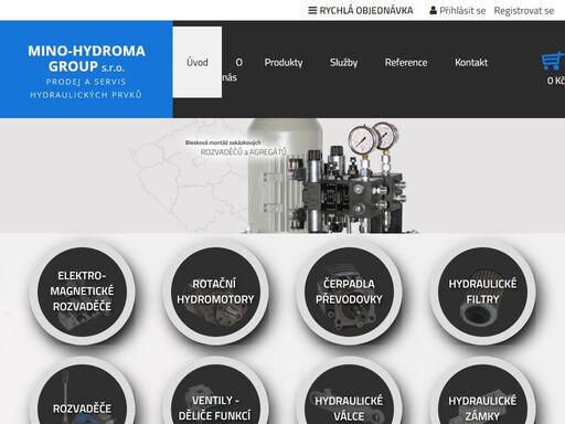 prodej a servis hydraulických prvků