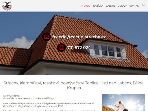 střecha na klíč, klempířské, pokrývačské, tesařské práce teplice, krupka, ústí nad labem, bílina, děčín, litvínov, most