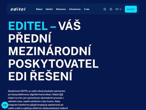 zvyšte efektivitu podnikání pomocí edi řešení společnosti editel. automatizujte výměnu dat a zefektivněte dodavatelské řetězce.