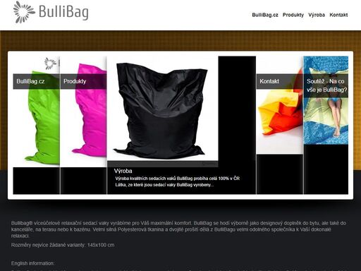 bullibag - sedací pytle pro dokonalý relax | bullibag.cz