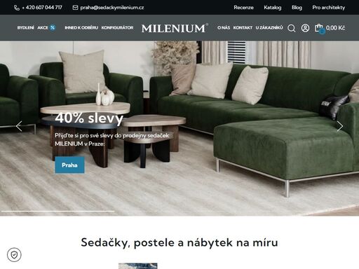 sedačky, čalouněné postele, židle, stoly, matrace a koberce. milenium - kvalitní slovenský nábytek s více než 30 letou tradicí.