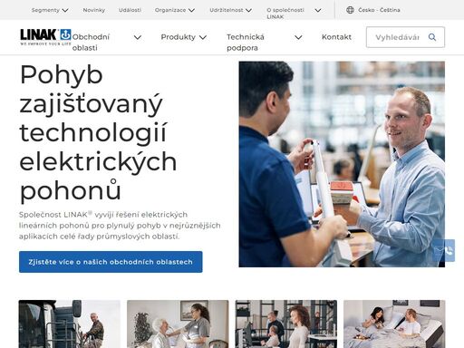 linak – přední výrobce pokročilých systémů elektrických lineárních pohonů a řešení pro nemocnice, kanceláře, obytné domy, zemědělství i průmysl.