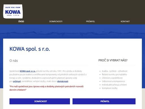 vyrábíme, dodáváme, zprovozňujeme plastové úpravny vody a prodáváme produkty pro úpravu vody.